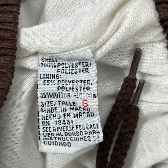 Vintage Janeve Brown White 2 Piece Long Sleeve Zip Up Track Suit Small - Picture 13 of 16